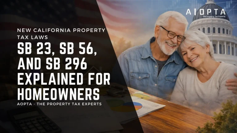 California property tax relief background image representing veterans and seniors homeownership
